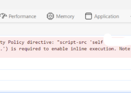 Refused to execute inline event handler because it violates the following Content Security Policy directive: “script-src ‘self’ https://example.com ‘unsafe-eval